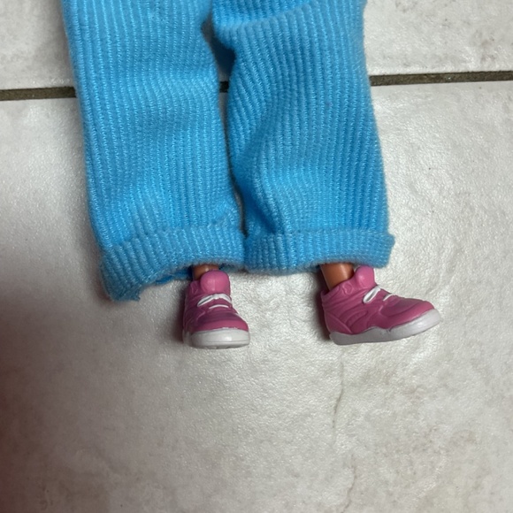 Barbie Cool Blue Corduroy Overalls Hat 90s - Picture 6 of 7